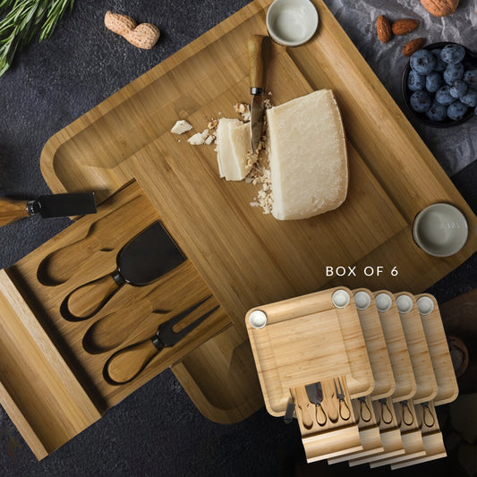 Bamboo Cheese Board: Box of 6