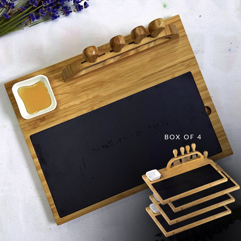 Wholesale Slate Cheese Board: Box of 4