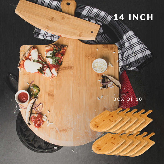 Bamboo Pizza Peel: Box of 10